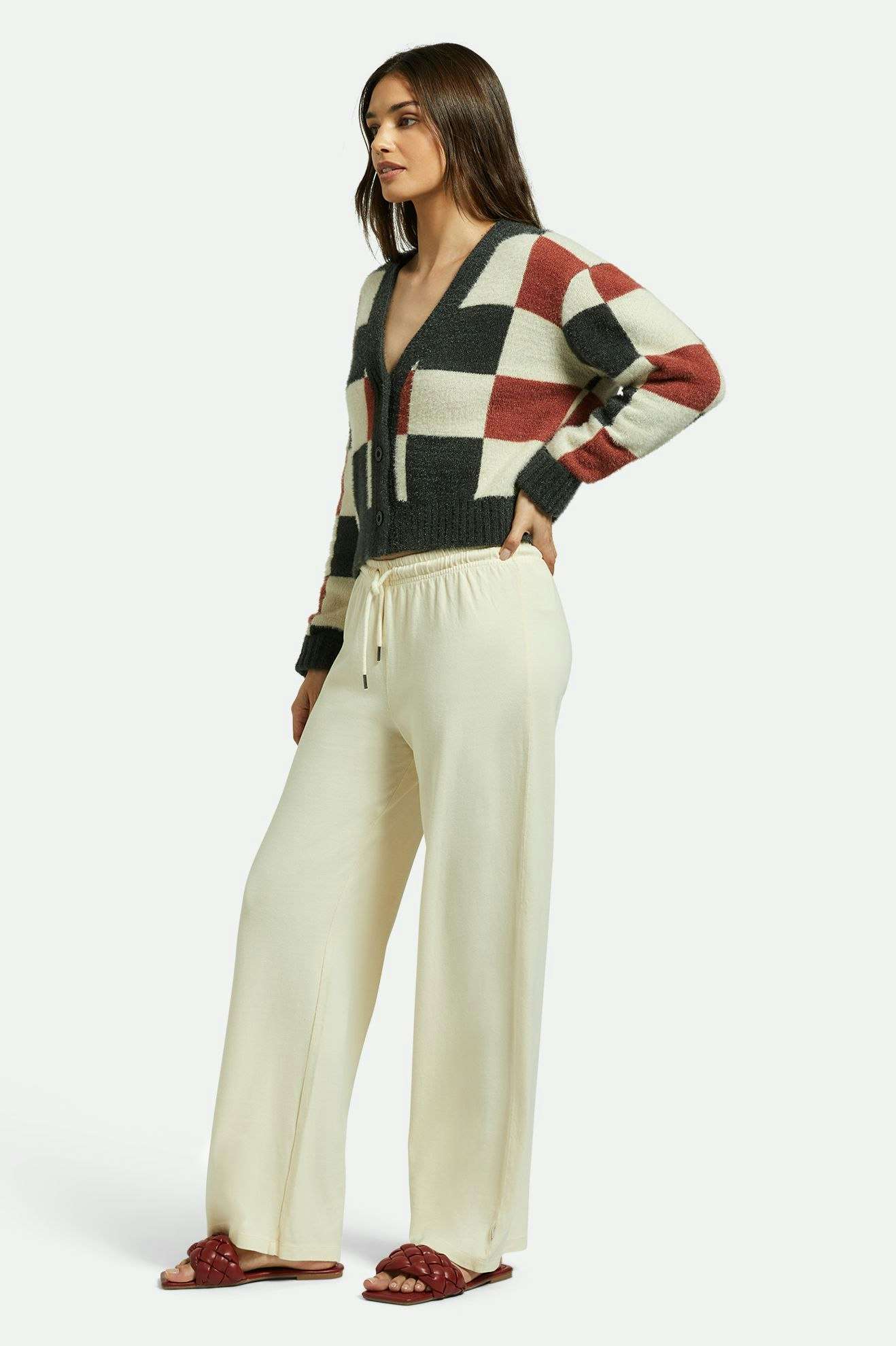 Carefree Organic Garment Dye Lounge Pant - White Smoke - Image 6